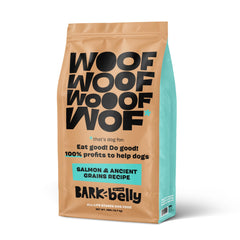 BarkBox Saumon et Grains Anciens, sac de 28 lb, repas équilibré.