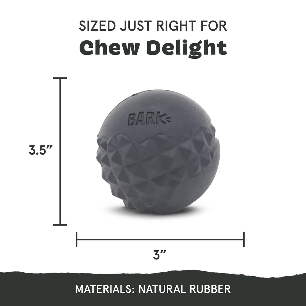 Surfaces texturées BarkBox Super Chewer Comet-Petit pour stimuler la mastication.