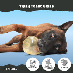 BarkBox Tipsy Toast - tiroir-friandises accessible pour placer les friandises