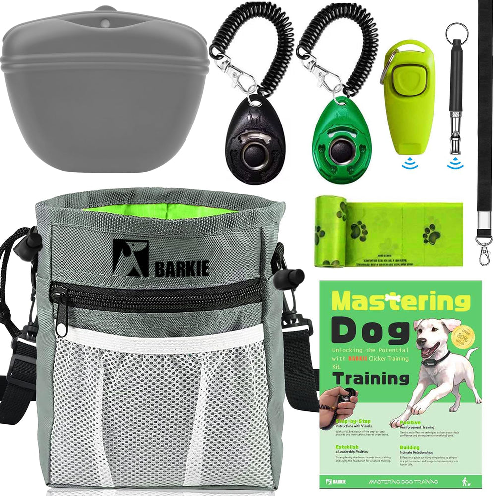 BARKIE kit d'entraînement pour chien avec sac de taille pratique.
