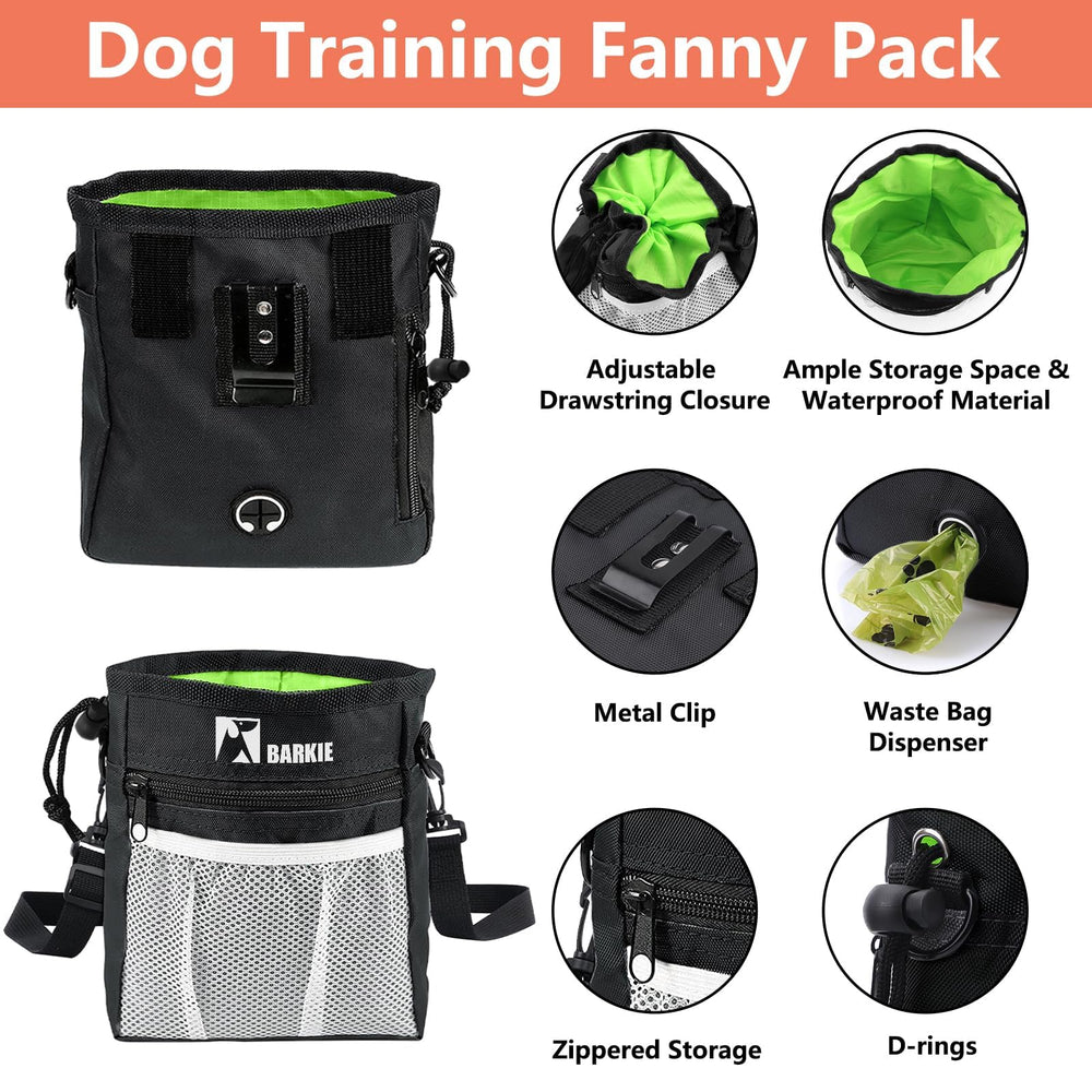 BARKIE kit pochette friandises silicone – étanche et facile à nettoyer pour sorties canines.