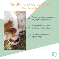 Barkin' Trails: coloris blush et bleu glacier avec sangle de maintien pour le style.