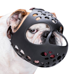 BARKLESS museau-face-plat-silicone-doux: confort et respiration douce pour chiens brachycéphales