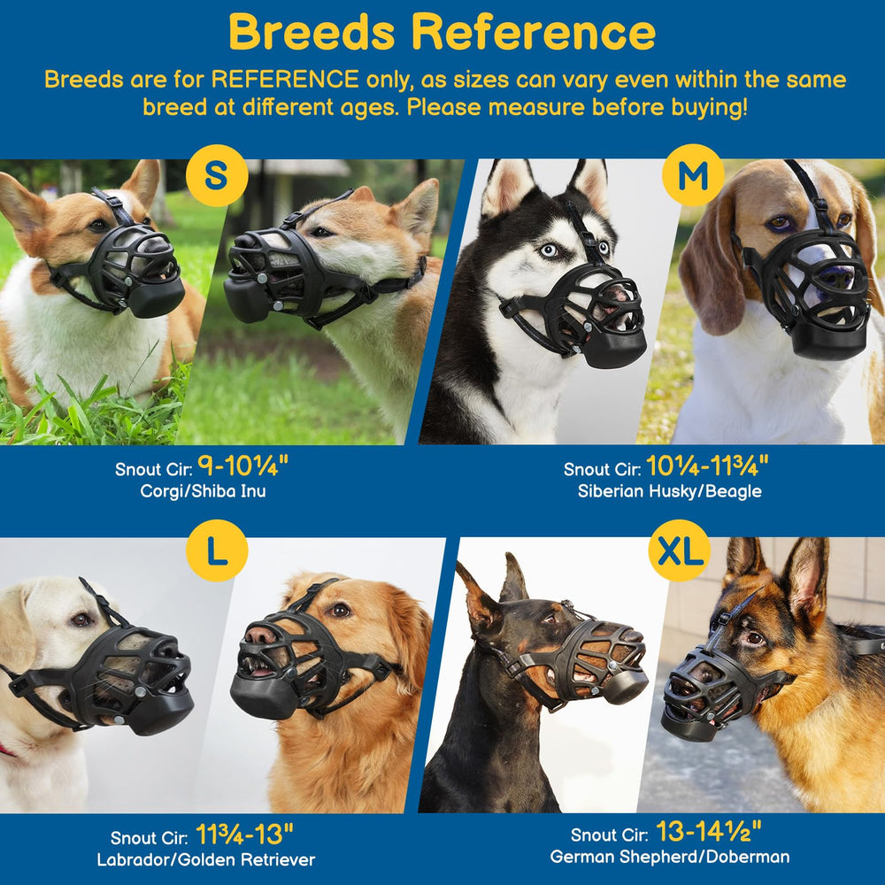 BARKLESS museau-panier grand-chien: respiration et hydratation possibles pendant les sorties.