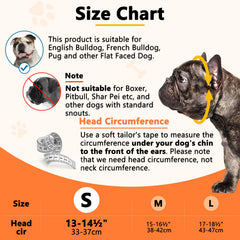 Muzzle Barkless avec museau plat et trois trous pour vue et ventilation.