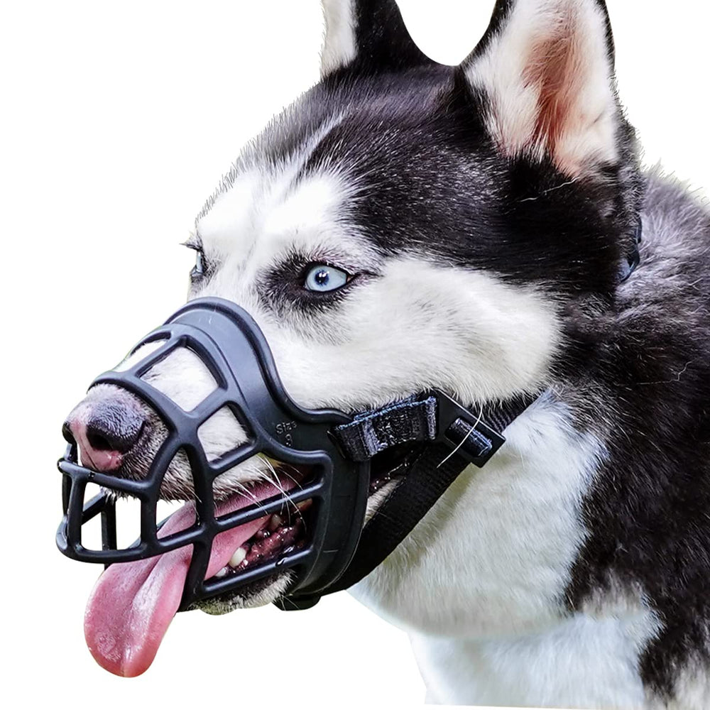 BARKLESS museliere-panier vue face avant, protection anti morsure lors des promenades.