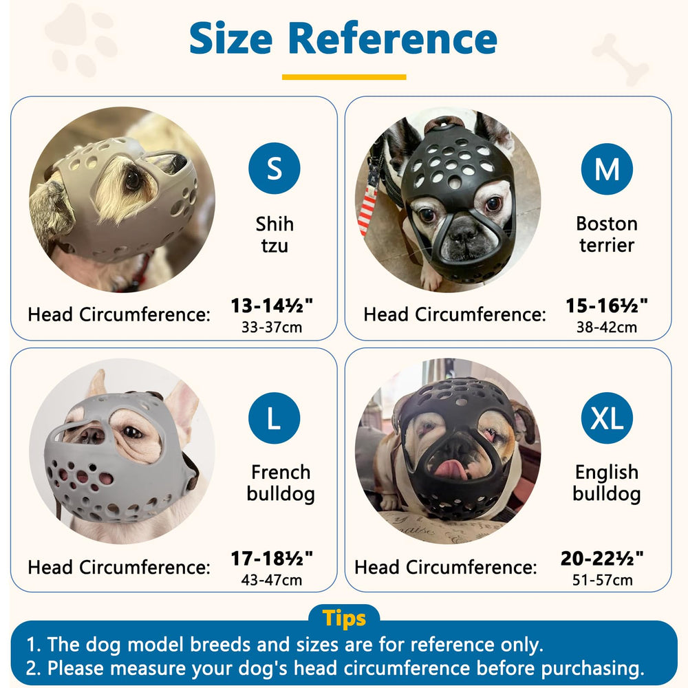 BARKLESS taille-xl-tour-de-tete: adaptation idéale pour Bulldog anglais et compagnons brachycéphales