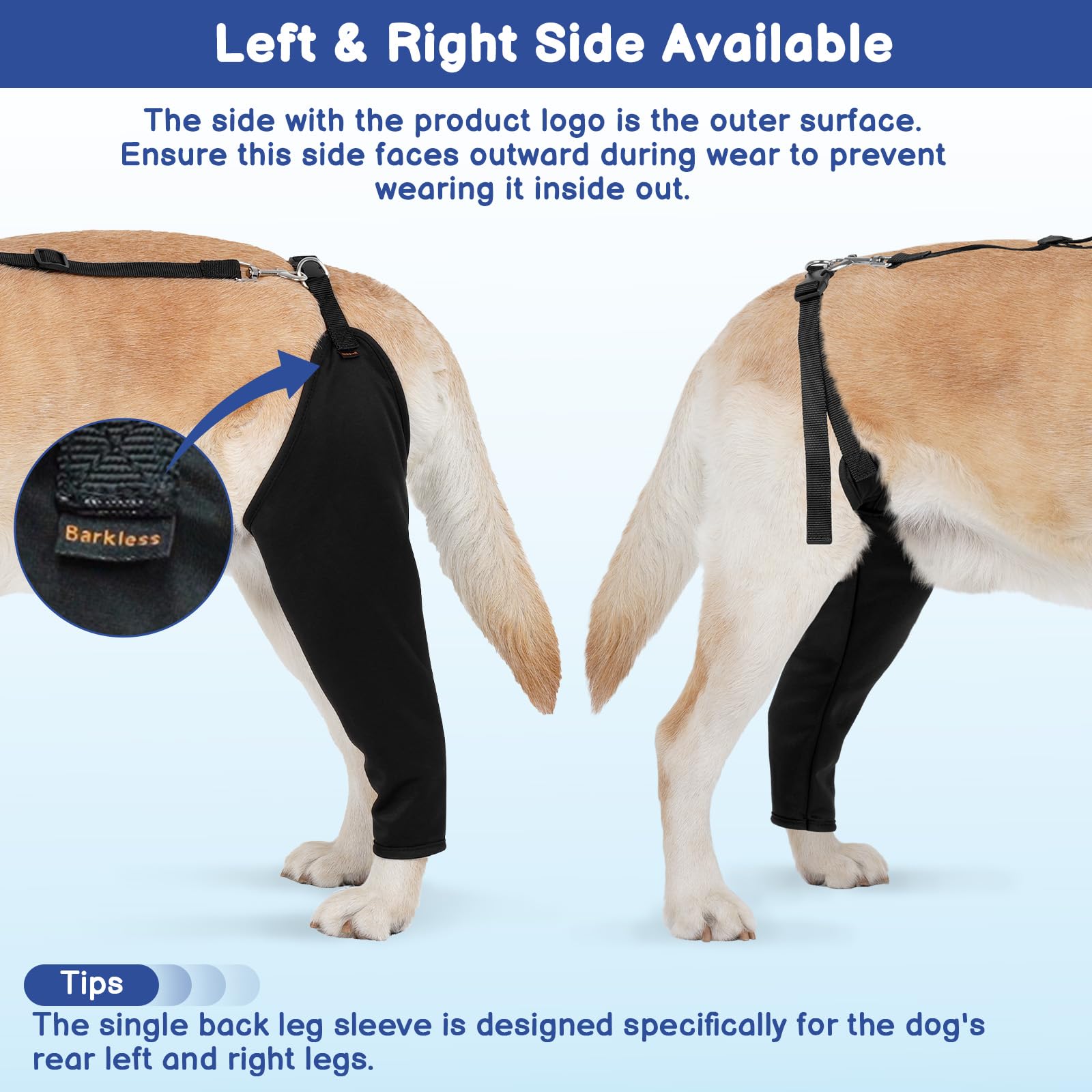 BARKLESS veste-recup patte-arriere chien maintient le pansement propre