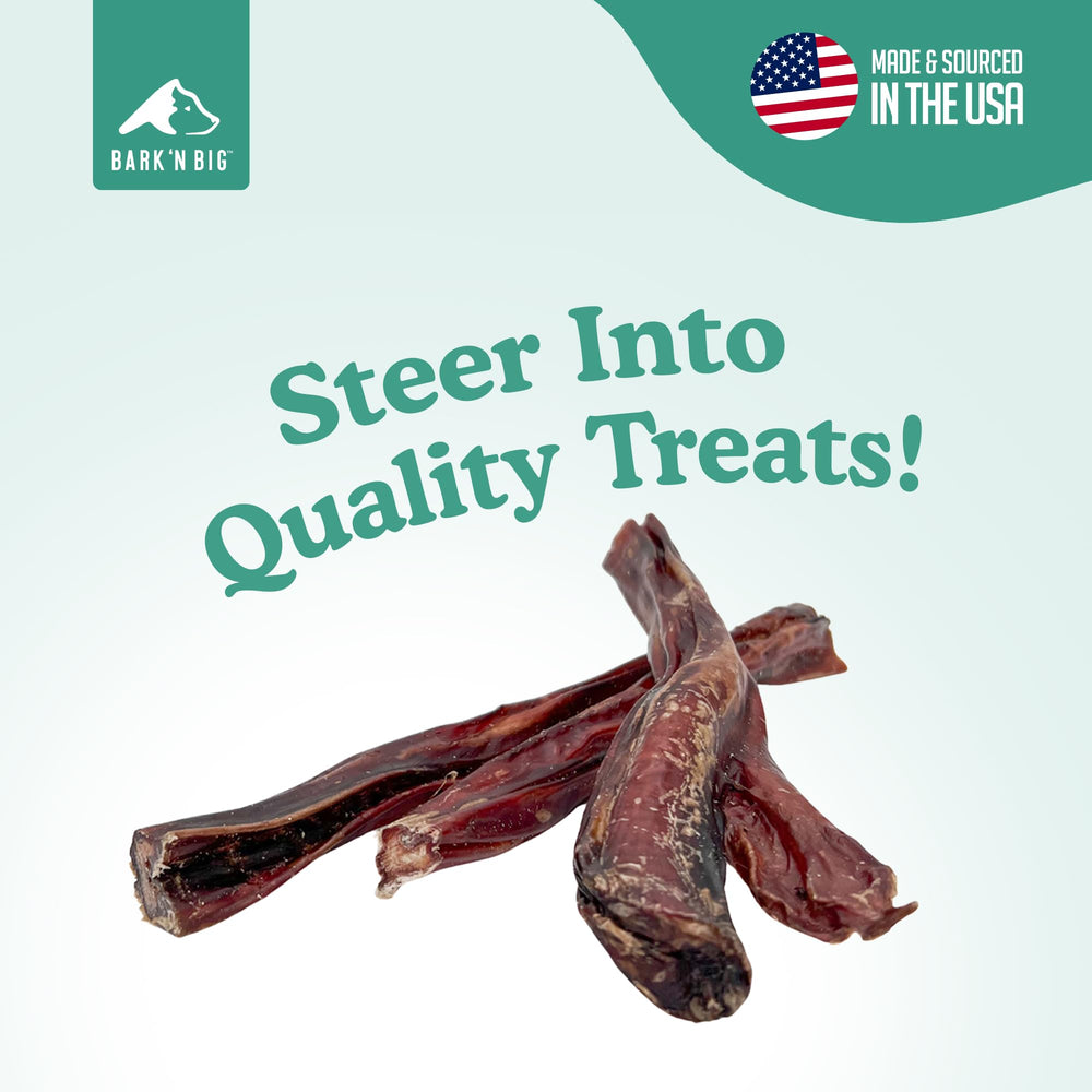 Emballage BARK'N BIG montrant les sticks, traçabilité et qualité américaines.