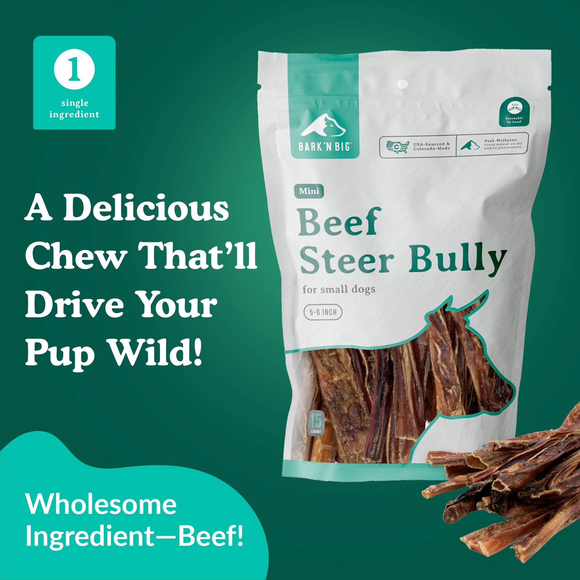 BARK'N BIG avantage digestif, bâtonnet naturel pour chiens sensibles