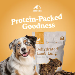 BARK'N BIG poumon d'agneau sachet: format pratique pour récompenser en déplacement.