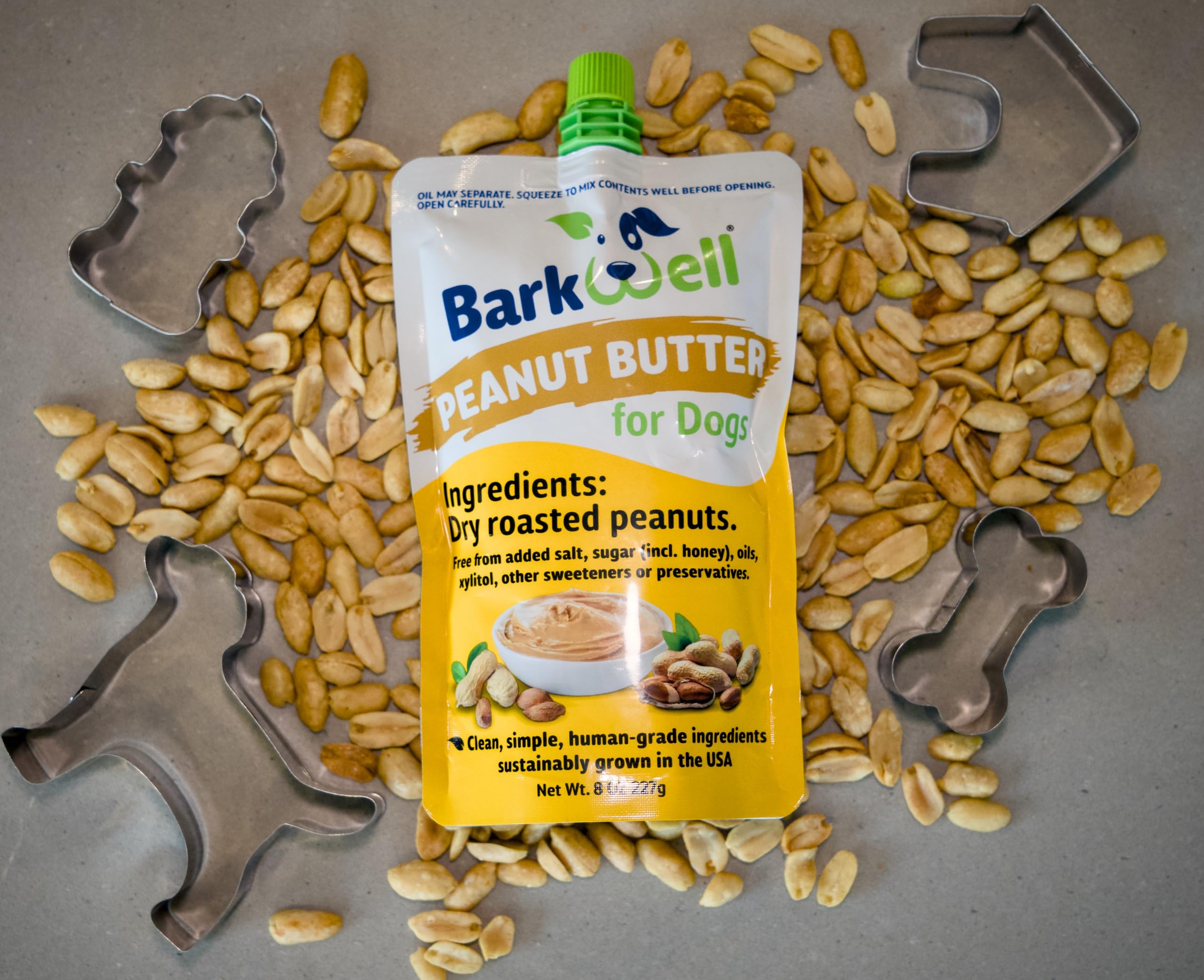 BarkWell Ingrédients naturels sans sucre, friandise sûre pour chiens.