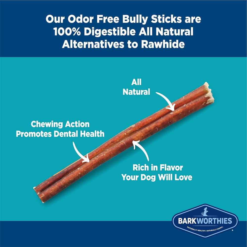 Barkworthies Batons Bully sans odeur, emballage extérieur clair et pratique.