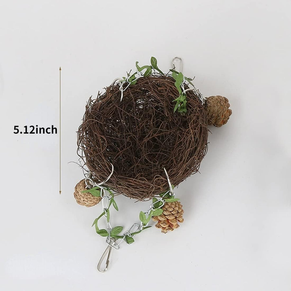 Barn Eleven nid rattan naturel grand pour cages spacieux et divertissement.