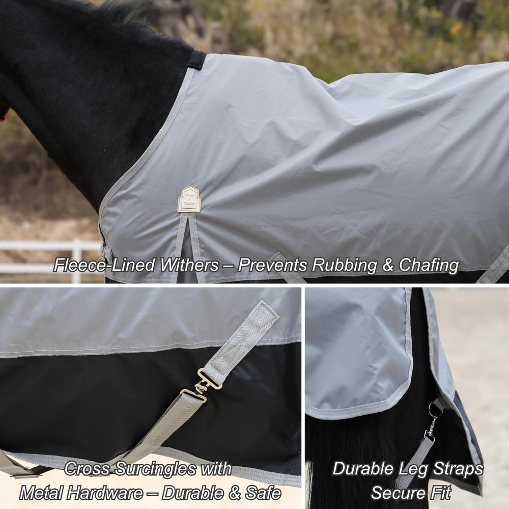 BARN & STABLE attaches-jambes métal, sécurité en mouvement.