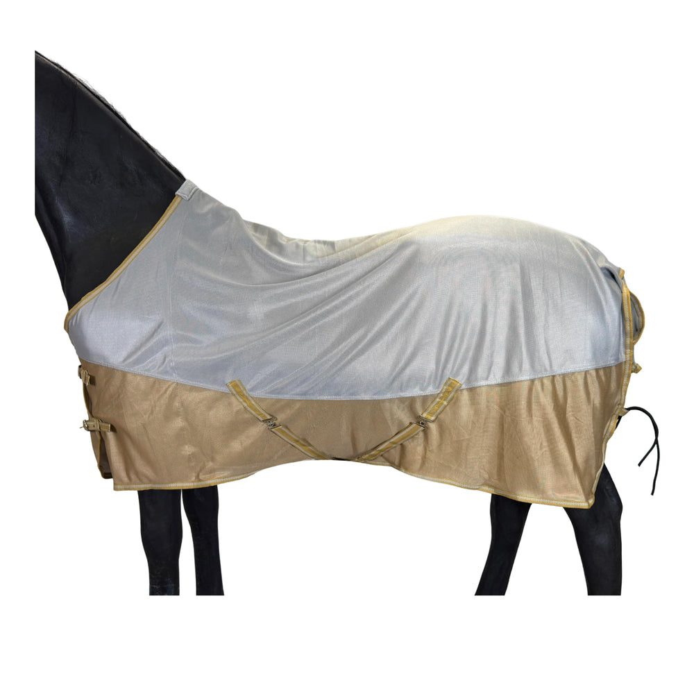 BARN & STABLE – couverture maillage anti-mouches, protection UV légère et respirante.