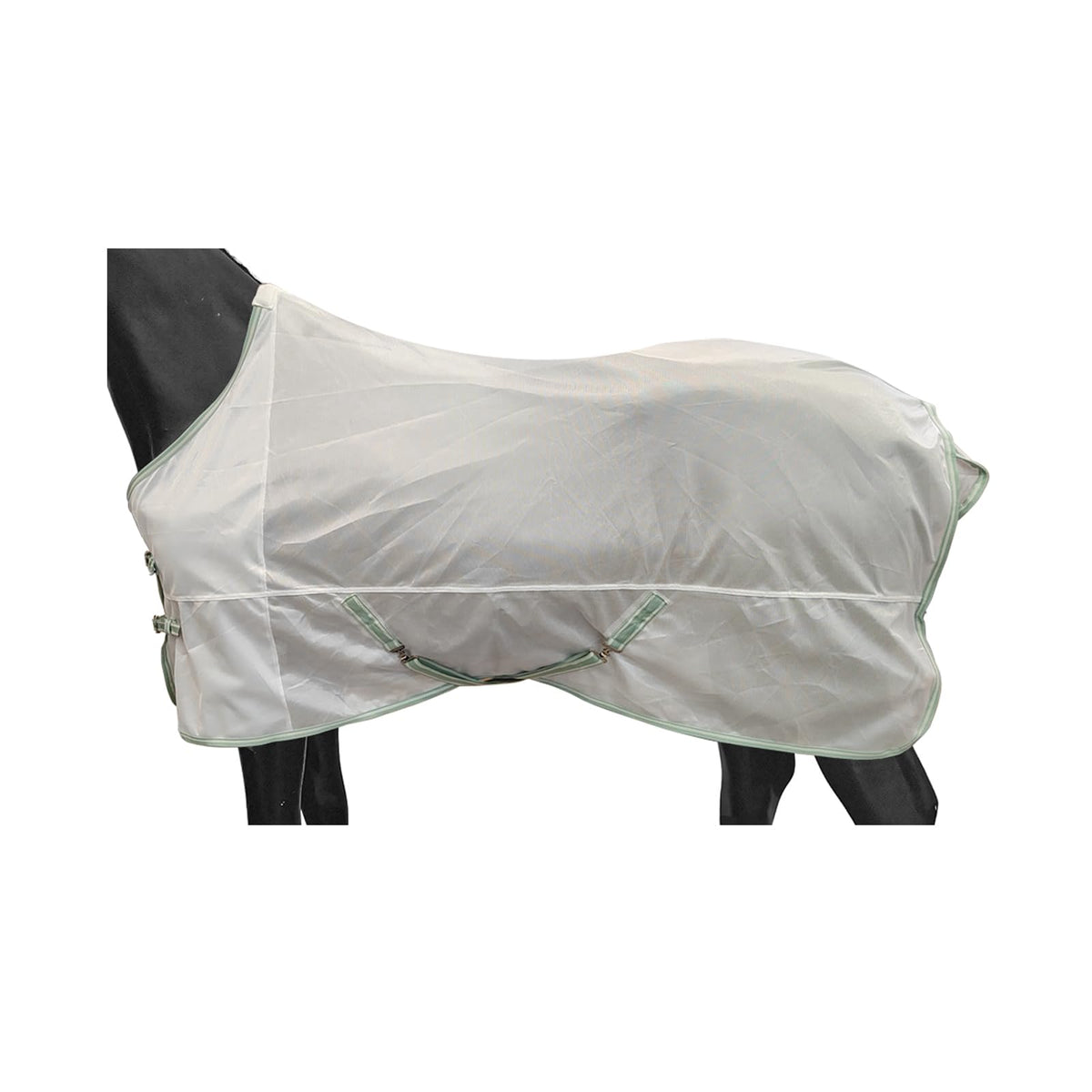 BARN & STABLE Couverture-mouches-cheval-respirante: ventilation et confort pendant les sorties.
