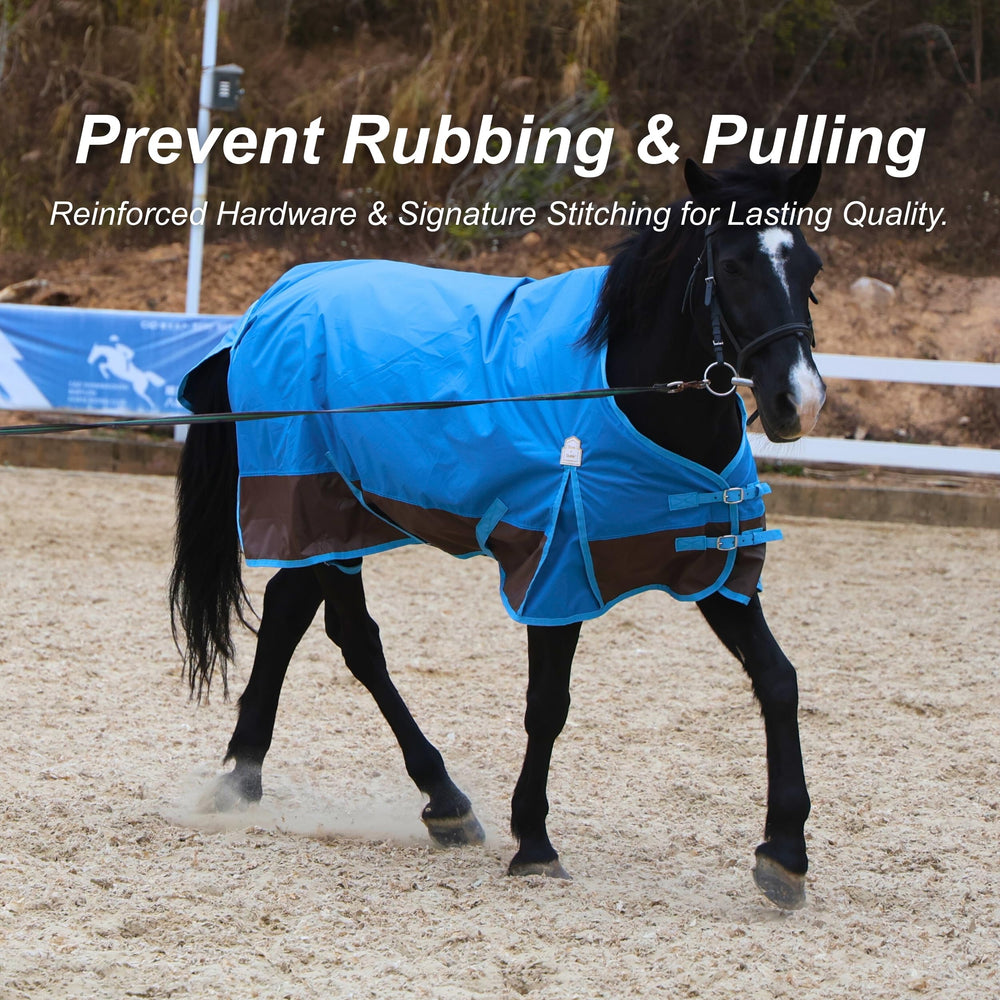 Drap turnout printems doux BARN & STABLE, idéal pour temps doux.