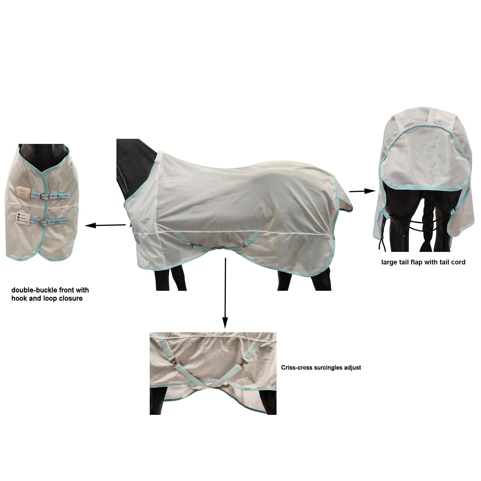 BARN & STABLE, protection UV efficace pour limiter la chaleur au cheval.