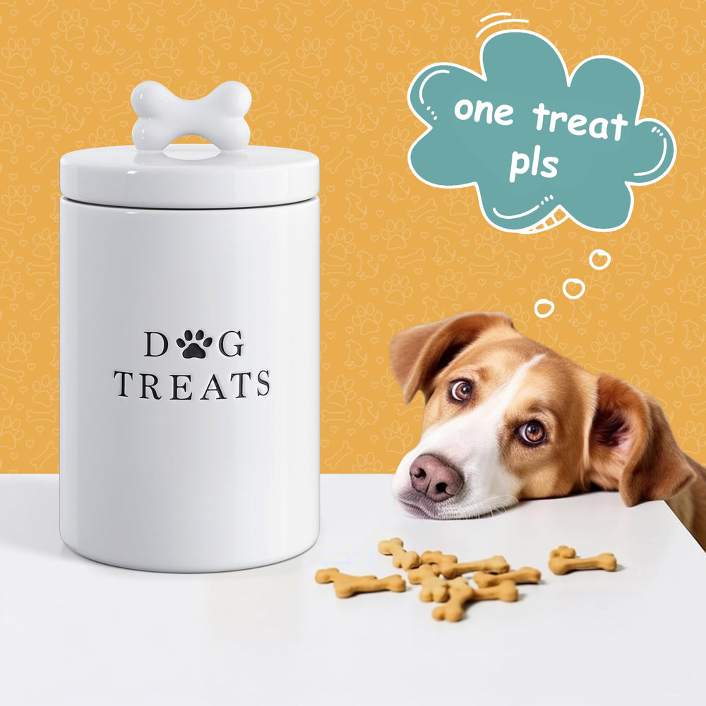 Rangement rustique Barnyard Designs pour friandises chien, style vintage cuisine.