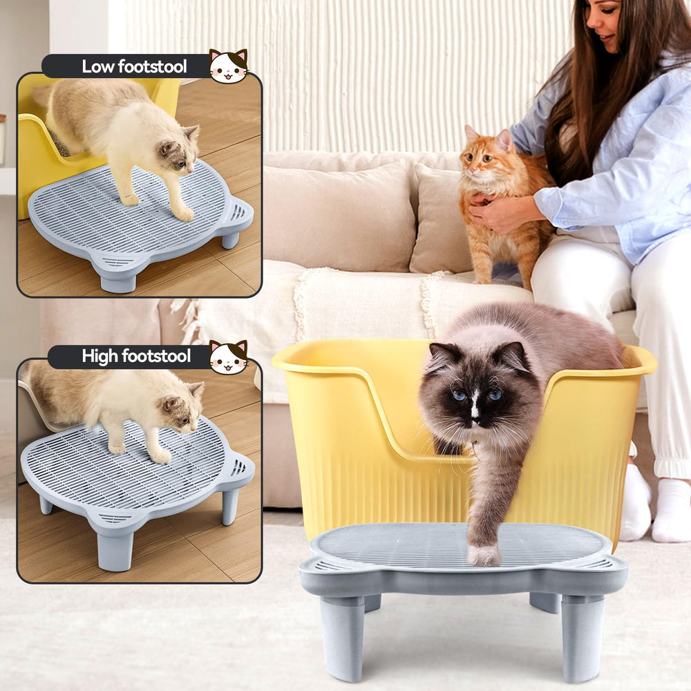 Bartuke assemblage rapide de la rampe pour litière chat sans outil