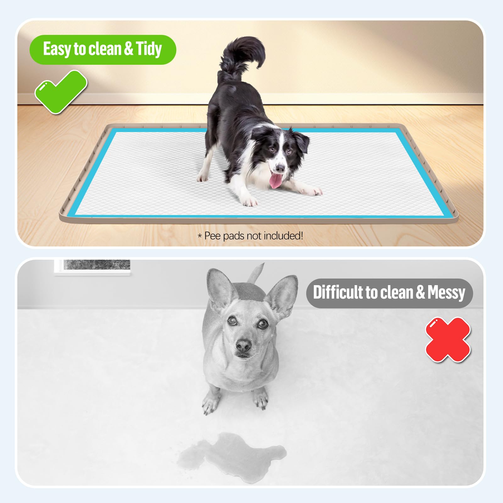 Bartuke Base anti-glisse assure que le tapis reste en place.