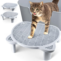 Bartuke rampe litière chat ajustable, accès facilité pour chat âgé et petit chat