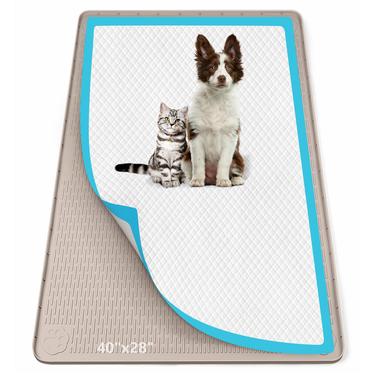 Bartuke Tapis dressage chien en silicone protège les sols durablement.