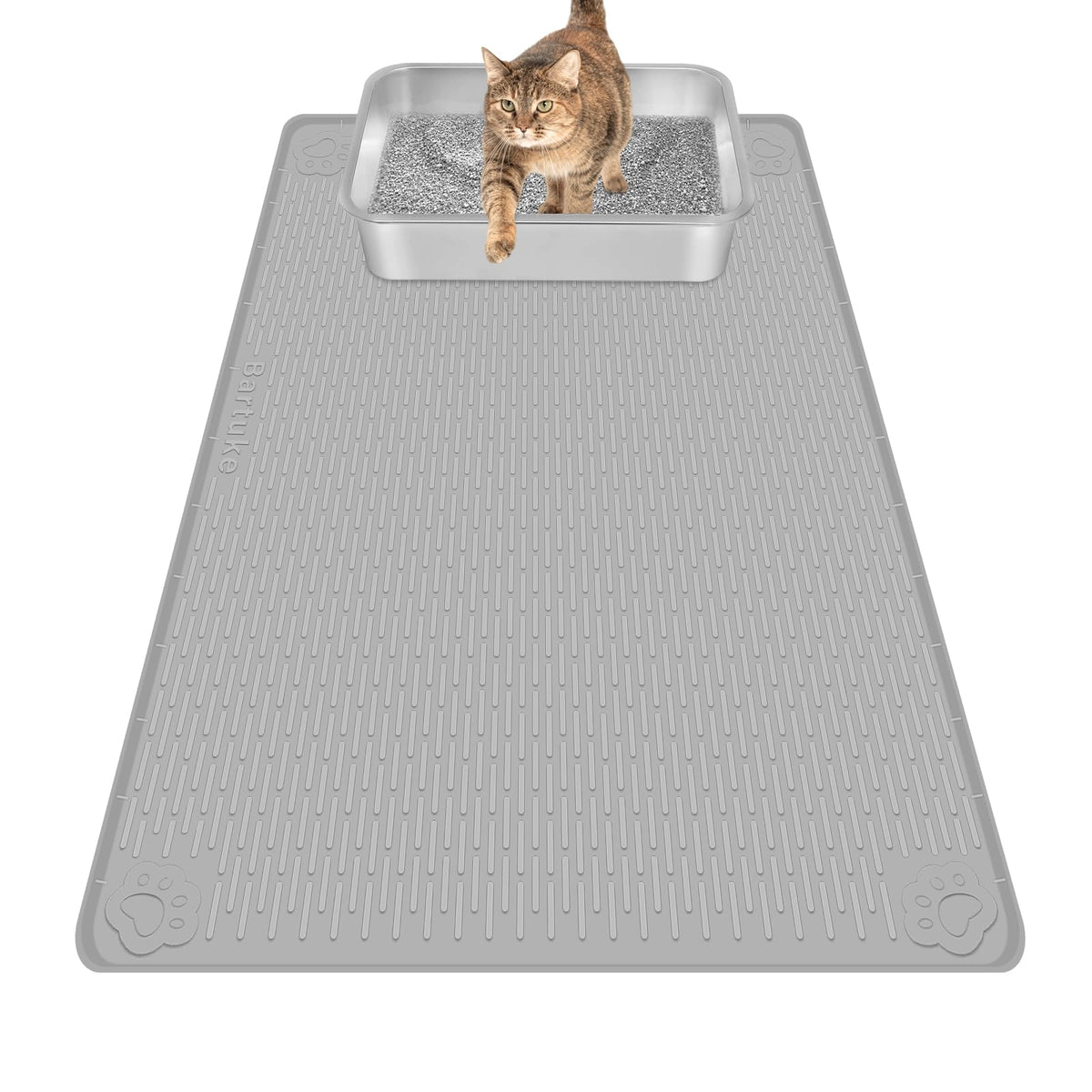 Bartuke Tapis Litière Chat Extra Large – vue générale et couverture généreuse.