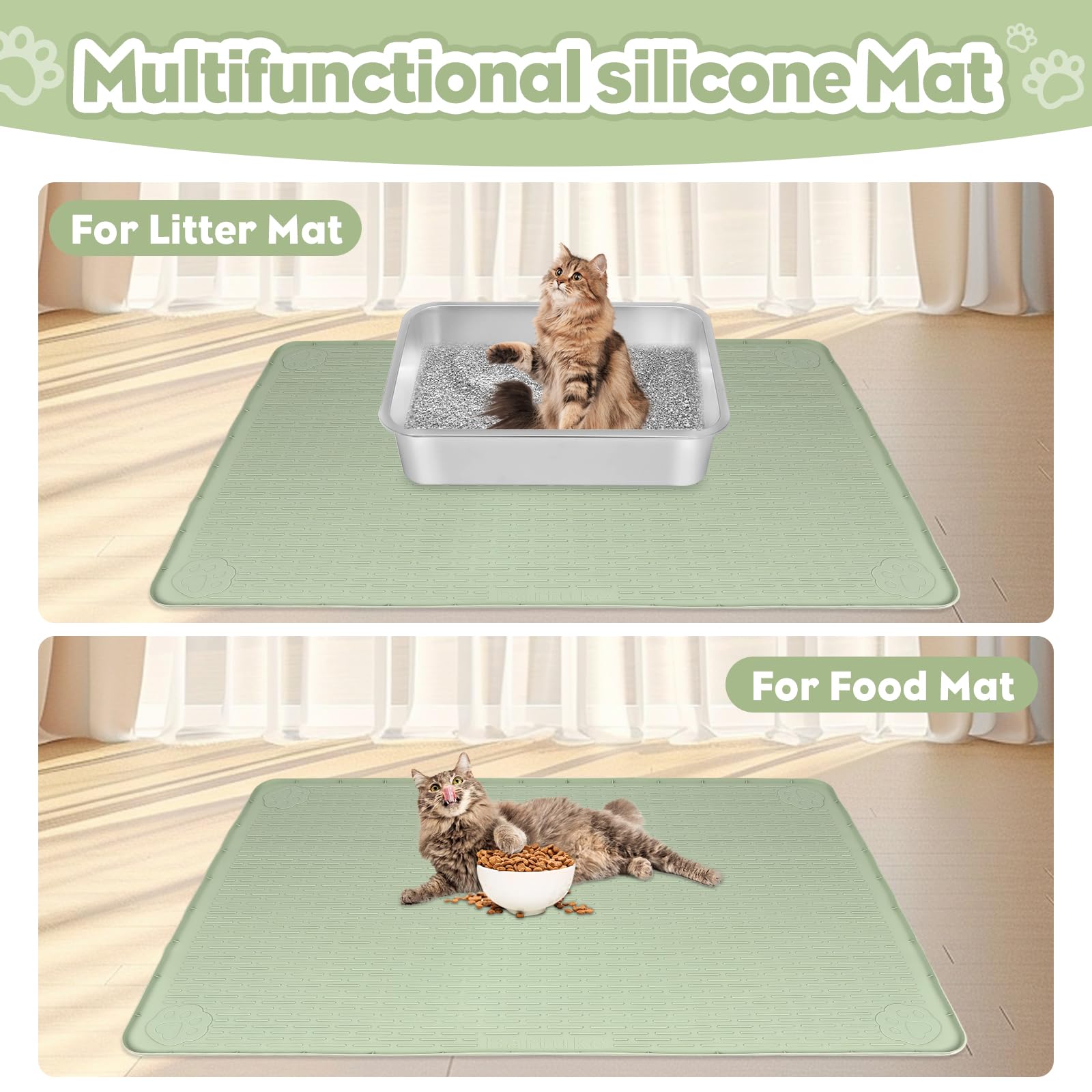 Bartuke tapis couverture grand-format offre une zone généreuse pour plusieurs chats.