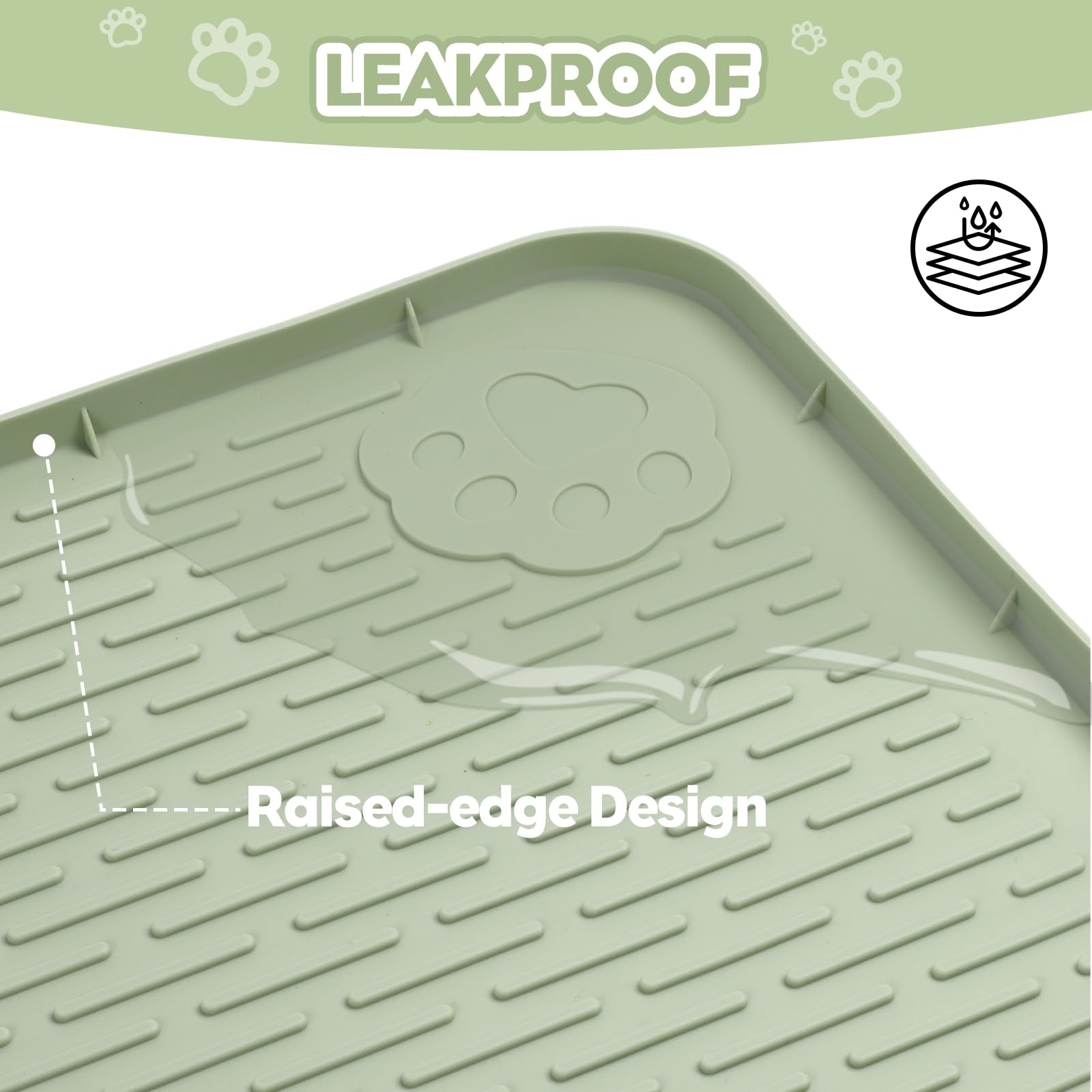 Bartuke tapis multi-chats vert idéal pour foyers avec plusieurs félins.