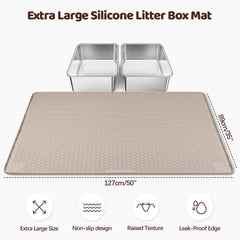 Bartuke tapis-litiere silicone anti-projections limite les traces hors de la litière