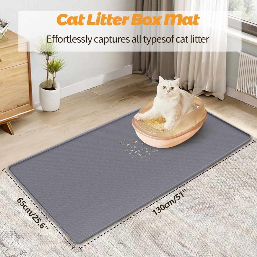 Bartuke Tapis Litière Très Grand silicone doux pour les pattes du chat et confort