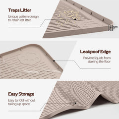 Bartuke tapis-litiere silicone nettoyage facile entretien rapide