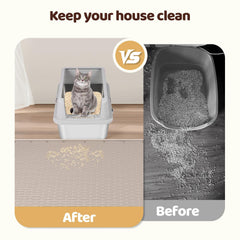 Bartuke tapis-litiere silicone protection-sol garde les surfaces propres et sèches