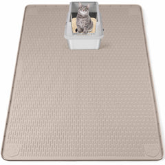 Bartuke tapis-litiere silicone XXL 50x35 capture les grains et protège les sols