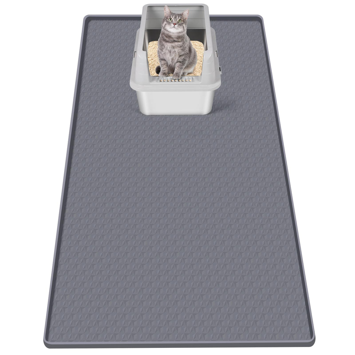 Bartuke Tapis Litière Très Grand aperçu montrant une grande surface pour couverture généreuse