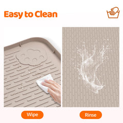 Bartuke tapis multiusage pour nourriture et bols évite les fuites