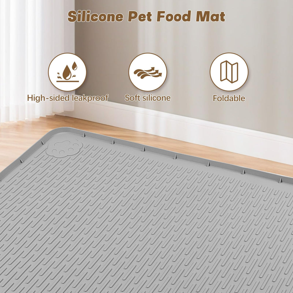 Tapis Bartuke en silicone antidérapant, facile à ranger après l'heure du repas.