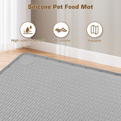 Tapis Bartuke en silicone antidérapant, facile à ranger après l'heure du repas.