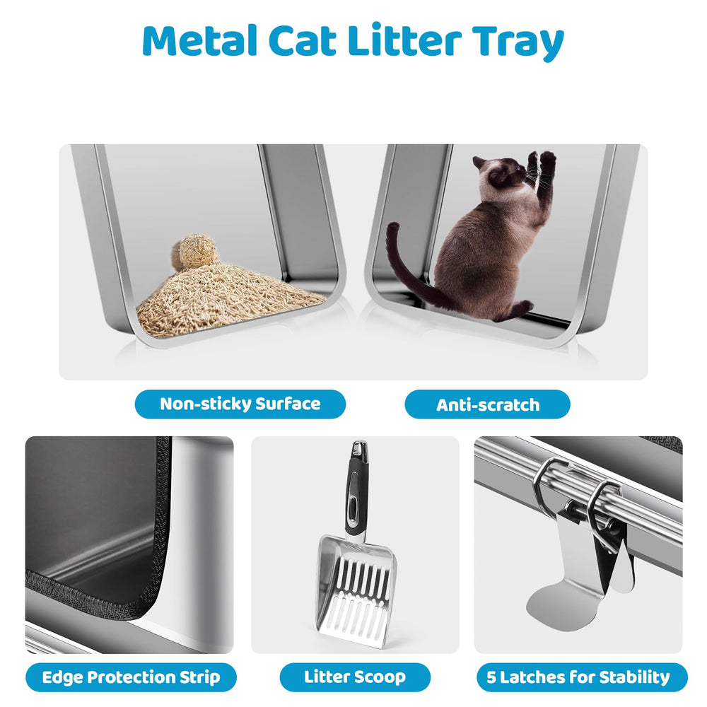 Capacité 40 L Bartuke XXXL adaptée aux chats moyens ou multi-chats.