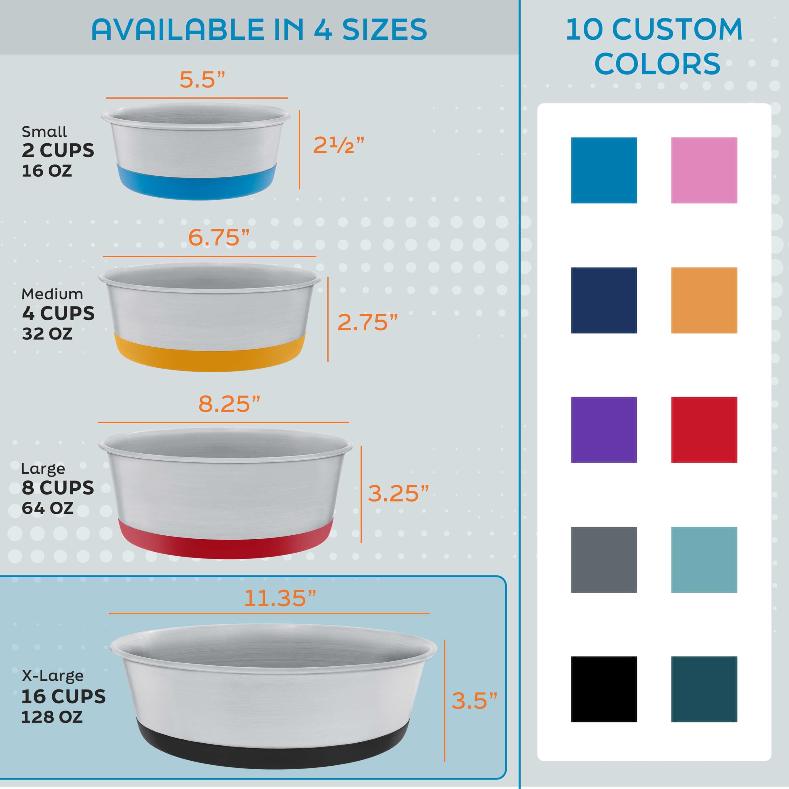 Base silicone anti-dérapante Master Pet Supply, stabilité et propreté accrues.