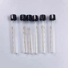 Tube de test en verre Base Wave, 6 pièces, pour évaluer l'eau d'aquarium.