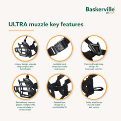 Baskerville Ultra Muzzle – respirant et permet halètement et boisson pendant les sorties.