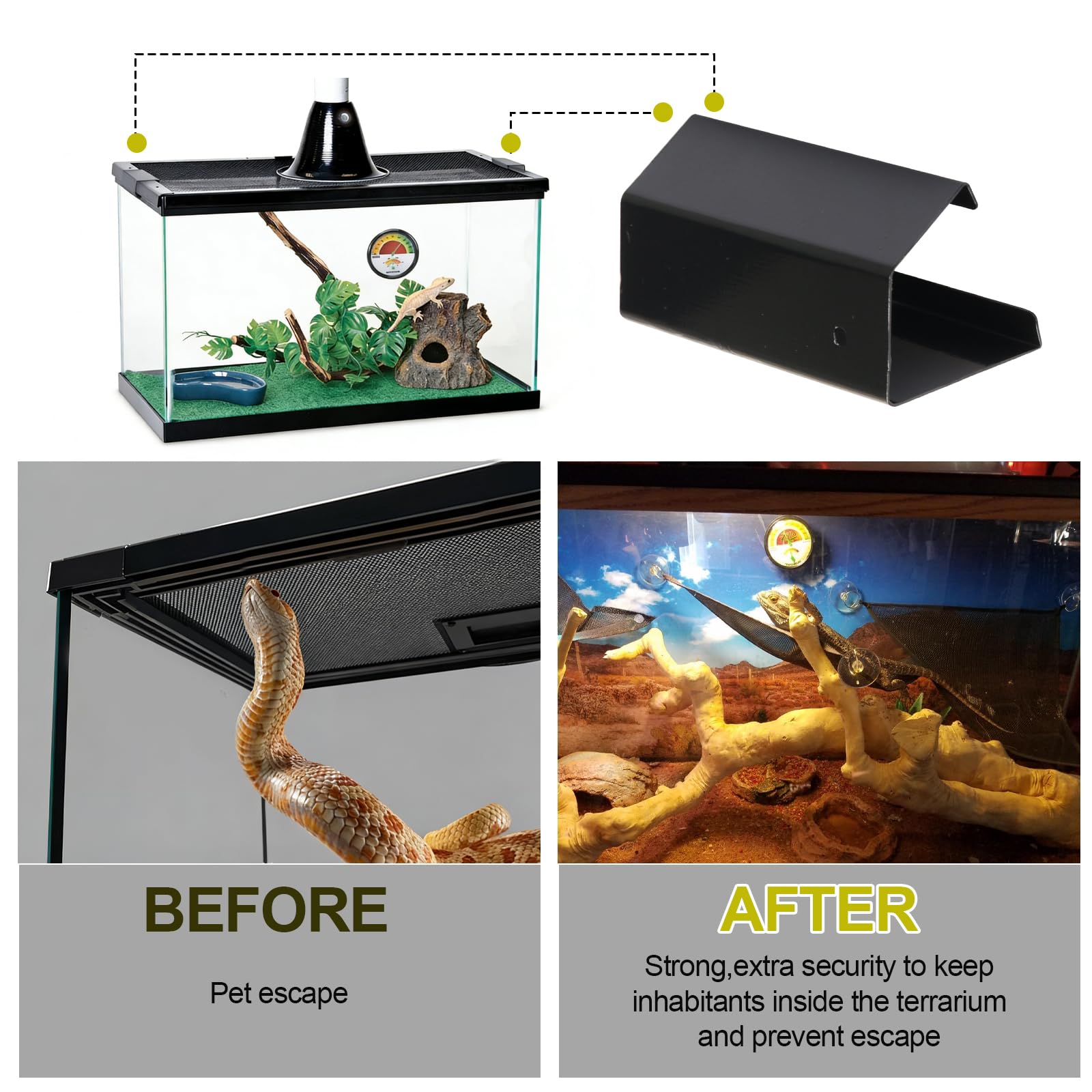 Clip terrarium Batator installation sans outil