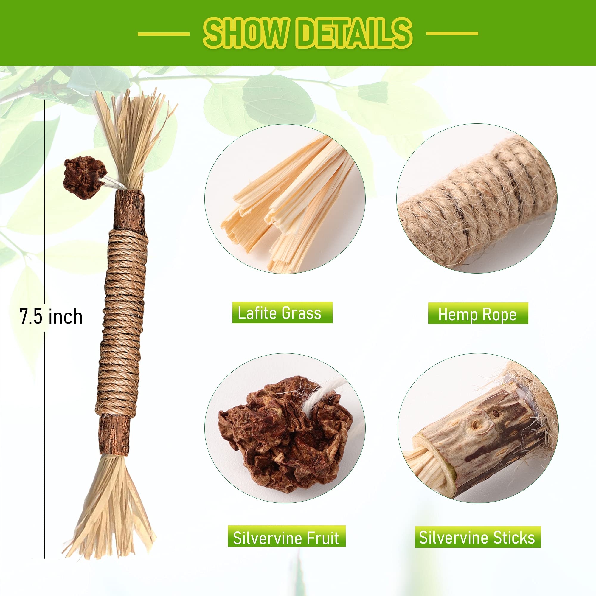 BAWAN GBSYU baton-silvervine-chat: produit naturel sans additifs et sans danger.