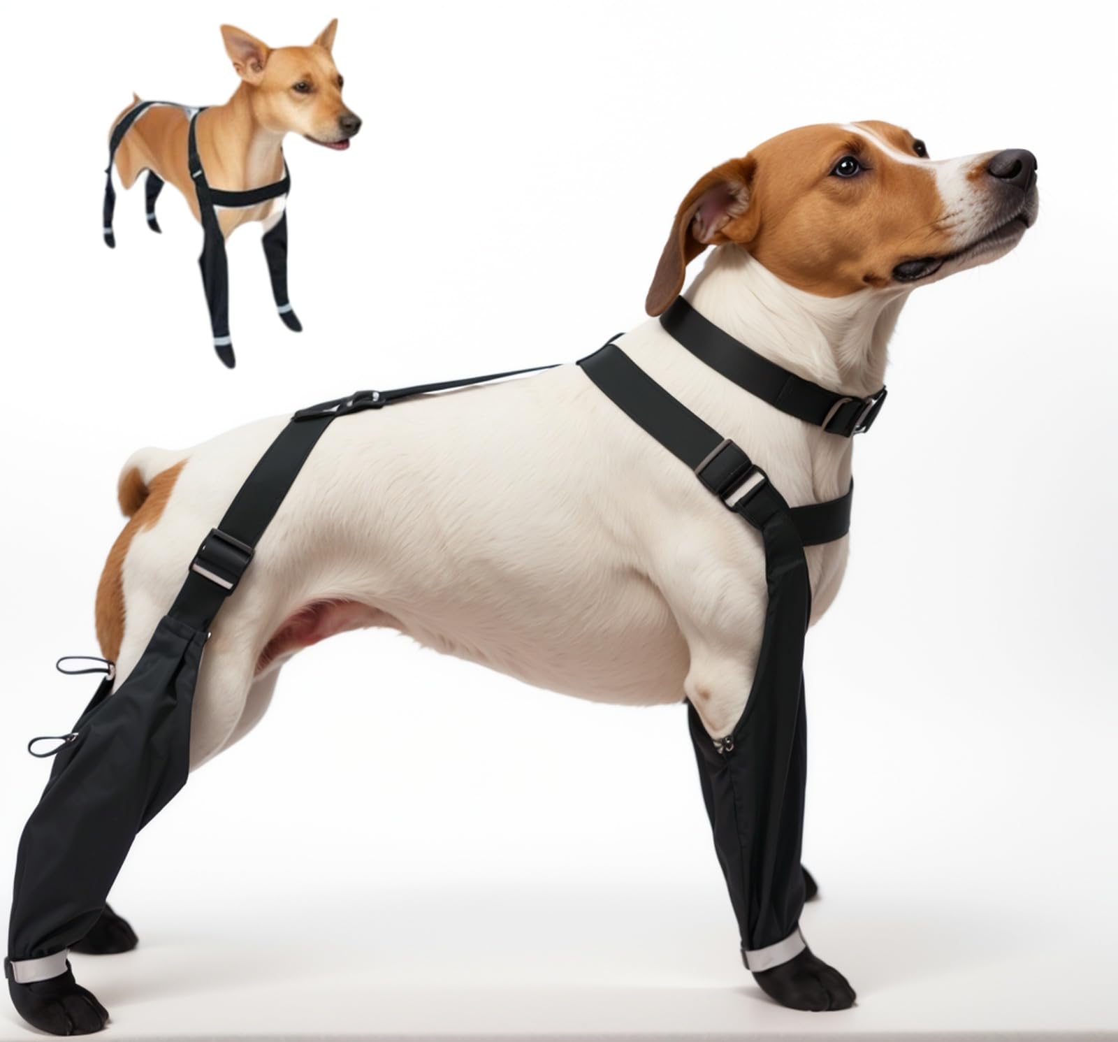 BAYANKALA Bottes suspendues pour chien: ensemble complet pour une sécurité accrue lors des promenades.