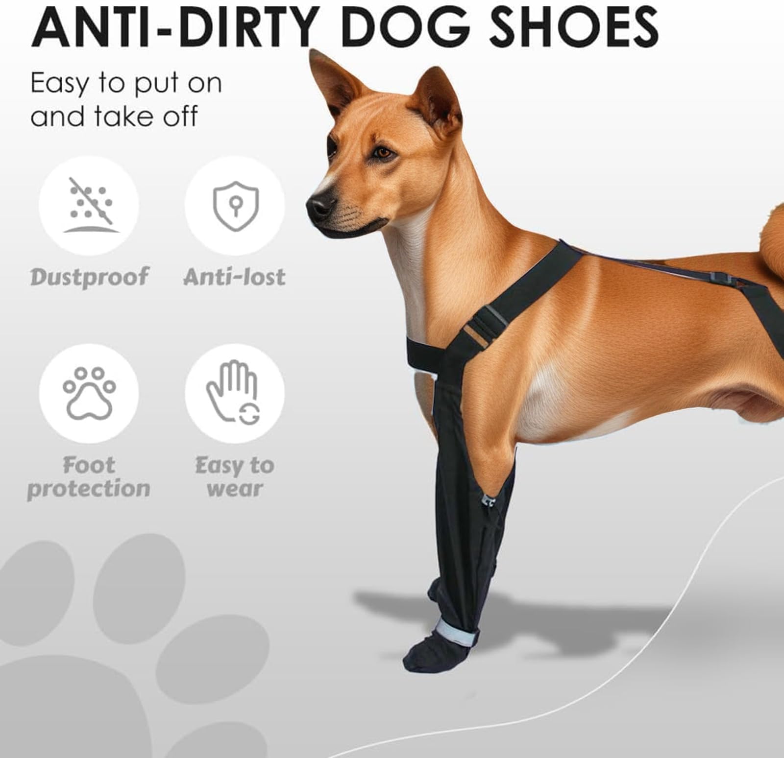 BAYANKALA bottes suspendues chien: traction sur surfaces mouillées.
