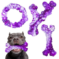 Baypetly ensemble de trois jouets mordants pour chiens actifs et curieux.