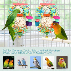 BBjinronjy jouet oiseau avec clochettes croquantes pour attirer l’attention.